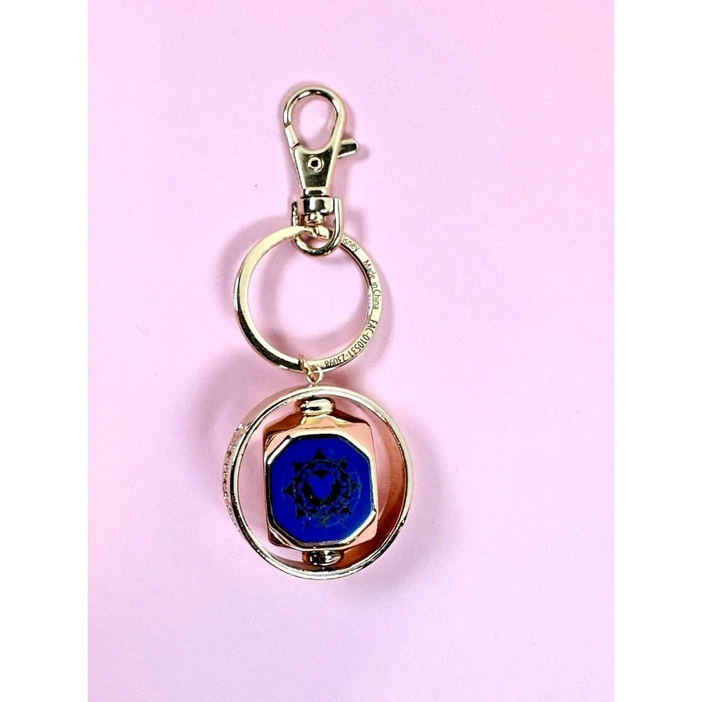 Disneyland Resort Spinner Keychain Castle Icons Disney Store Gold Tone